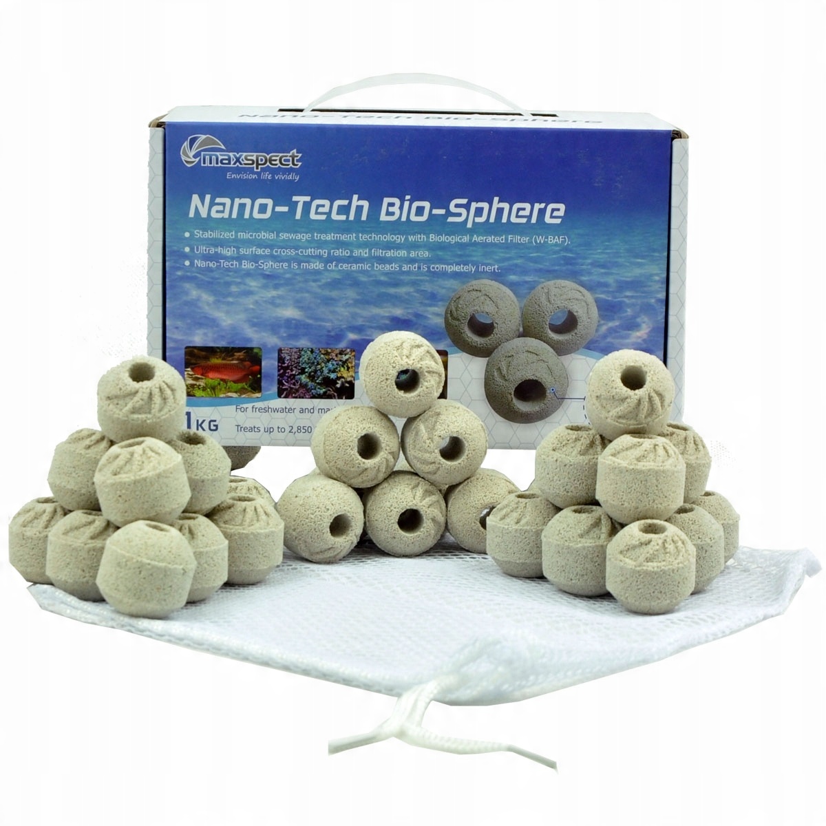 Calcium Reactor Media - Nano-Tech Bio-Kugeln Süßwasser Salzwasser Korallen Tank