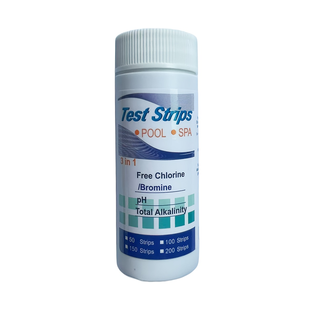 Marine Aquarium Bacteria - 3-in-1-Testpapier, Chlor-Eintauchen, Whirlpool, PH-Test, Spa-Streifen, Testwasser,