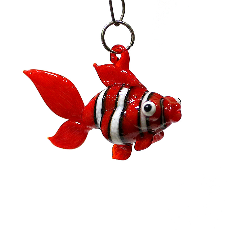 Marine Aquarium Europe - Bunte Miniatur-Fisch anhänger aus Glas, niedliche