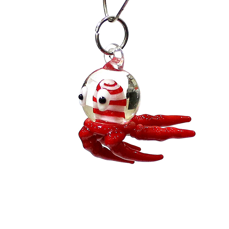 Marine Aquarium Europe - Kreative Miniatur-Krake-Glas-Charme niedliche meeres tiere Anhänger