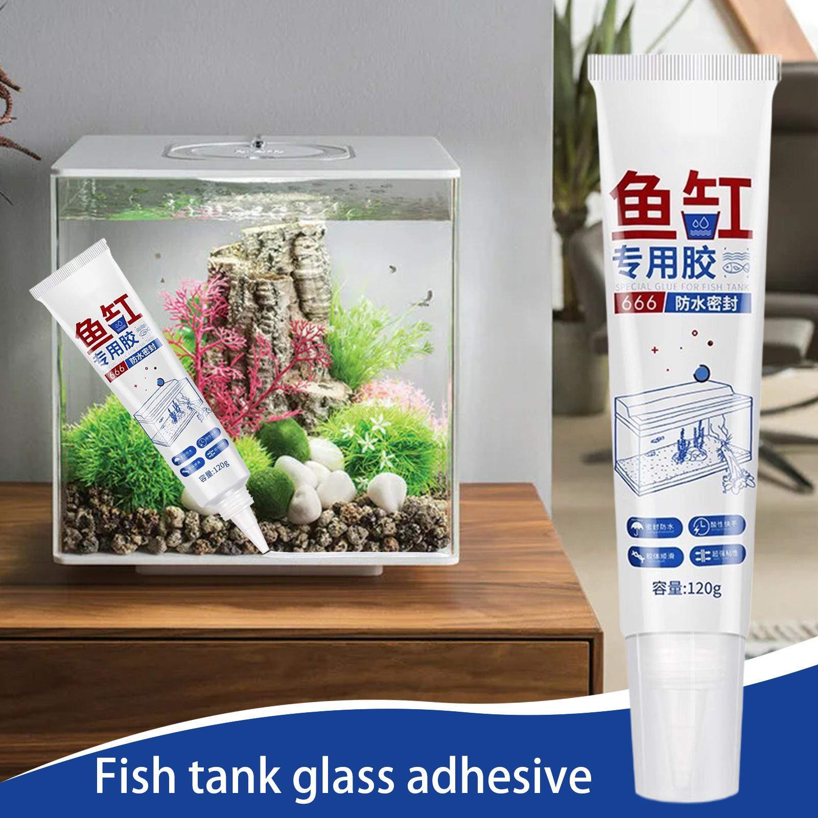 Marine Aquarium Glue - Aquarium-Dichtmittel, wasserdichtes Silikon-Dichtmittel, starke Haftung, sicherer