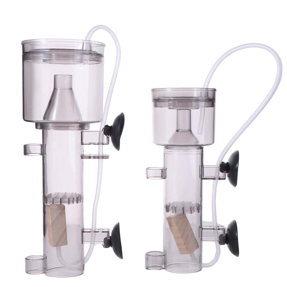 Calcium Reactor Media - Saugnapf-Aquarium-Proteinabscheider aus Kunststoff mit Holz-Luftstein, pneumatischer
