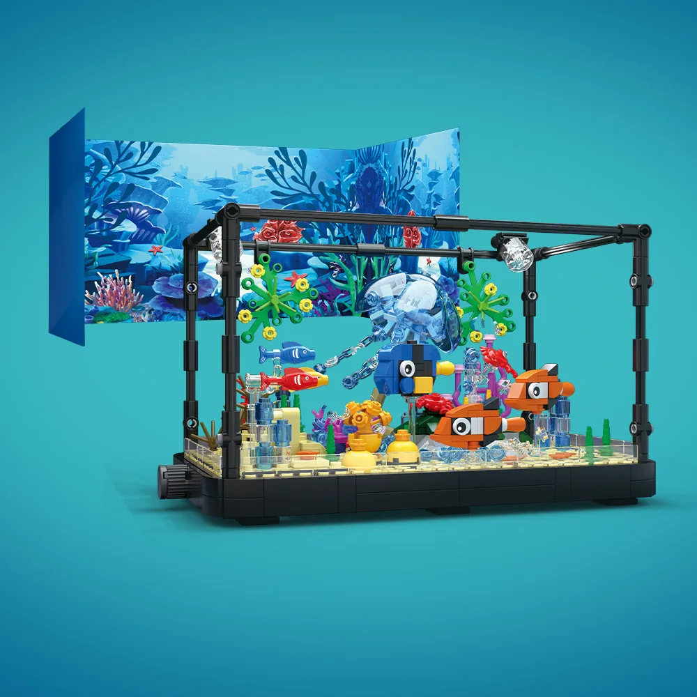 Aquarium-Baustein-Set mit Lich – Aquarium Marine Fishes Bewertung und Preis