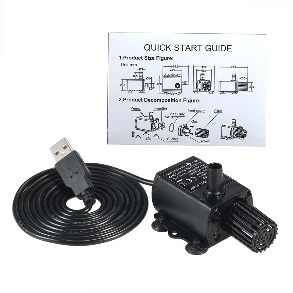 Ultra-leiser Mini-USB DC5V 4,8 – Marine Aquarium Return Pump Bewertung und Preis